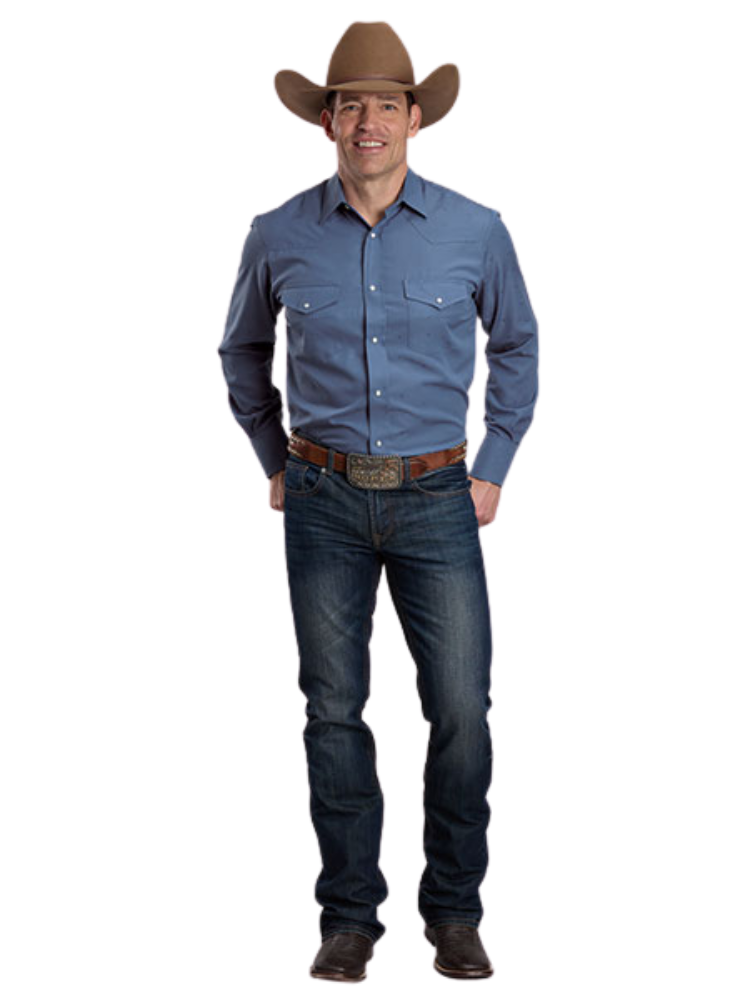 Chemise western Tone-on-Tone Tossed Steerhead - Homme
