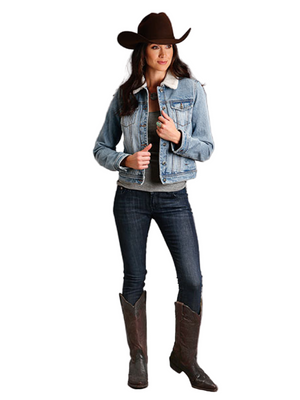 Women's Sherpa Denim Jacket