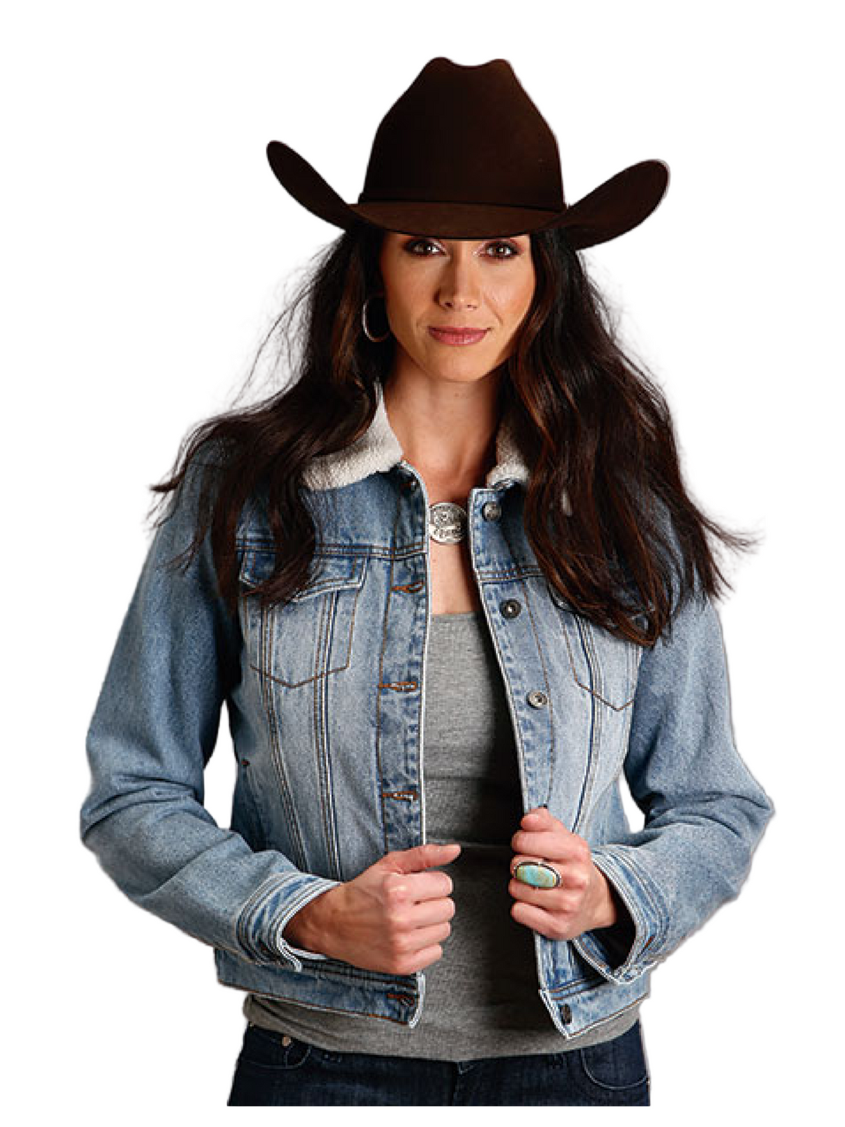 Women's Sherpa Denim Jacket