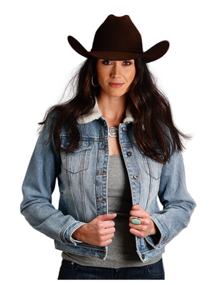 Women's Sherpa Denim Jacket
