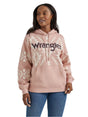 Women's Southwest Kabel Hoodie in the shade Pink geo from Wrangler, front shot.